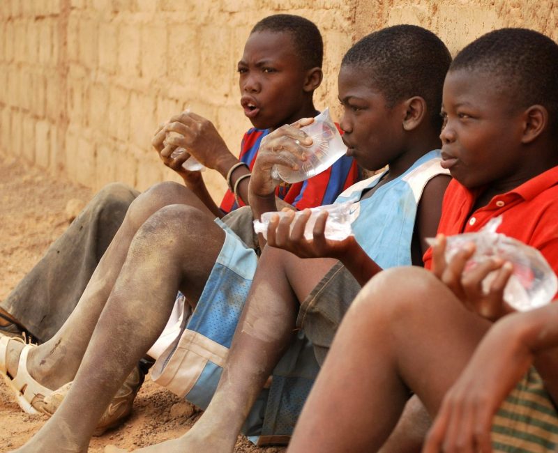 African boys - street children portrait diversity smile friendship